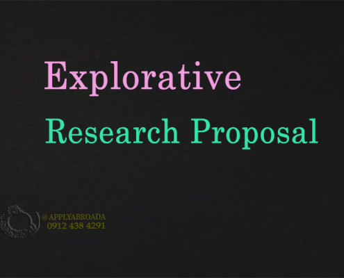 نوشتن ریسرچ پروپوزال اپلای اکسپلوراتیو Explorative research proposal