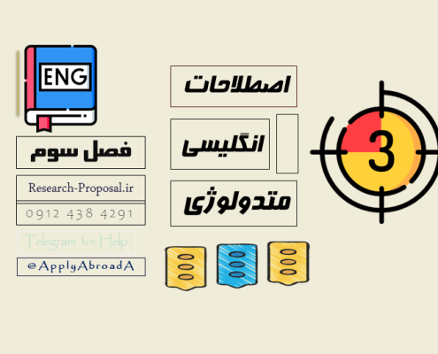 اصطلاحات انگلیسی فصل سوم پایان نامه دکتری
