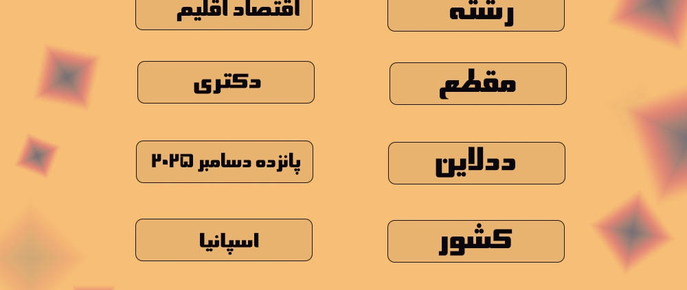 بورسیه دولتی اسپانیا دکتری اقتصاد اقلیم 2026